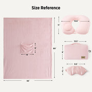 4-Piece Flannel Travel Essential Set