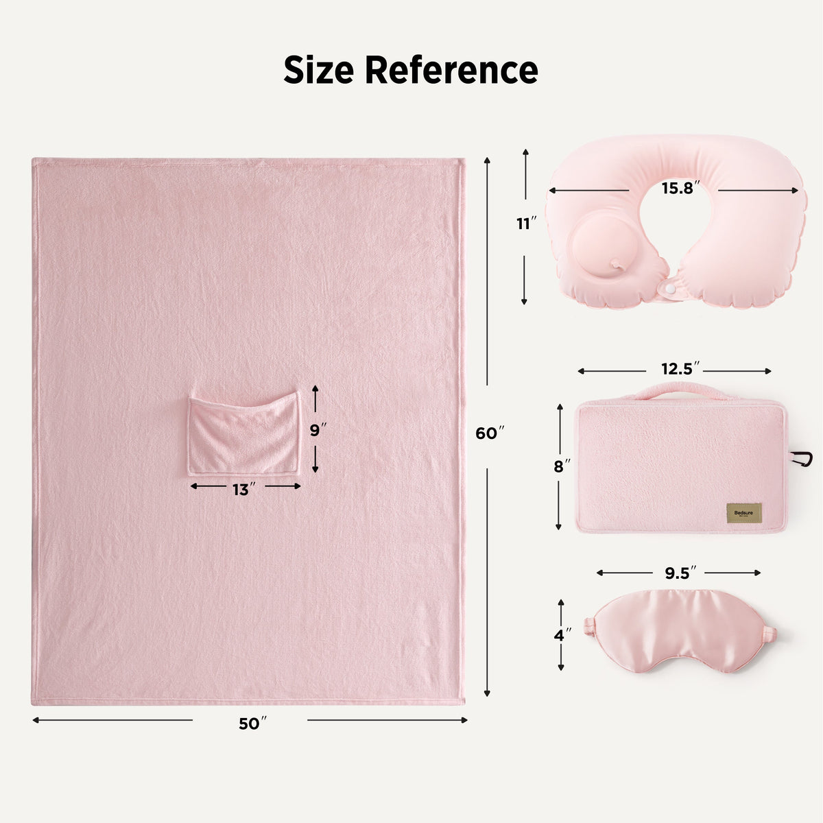 4-Piece Flannel Travel Essential Set
