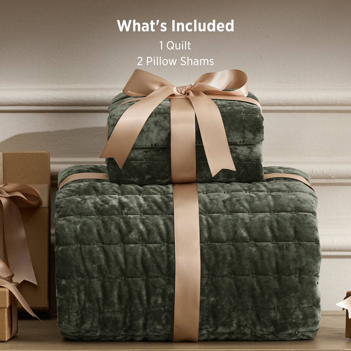 Luxury Velvet Quilt Set