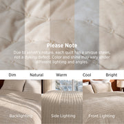 Luxury Velvet Quilt Set