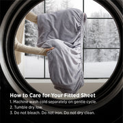 220 GSM Anti-Static Flannel Fitted Sheet