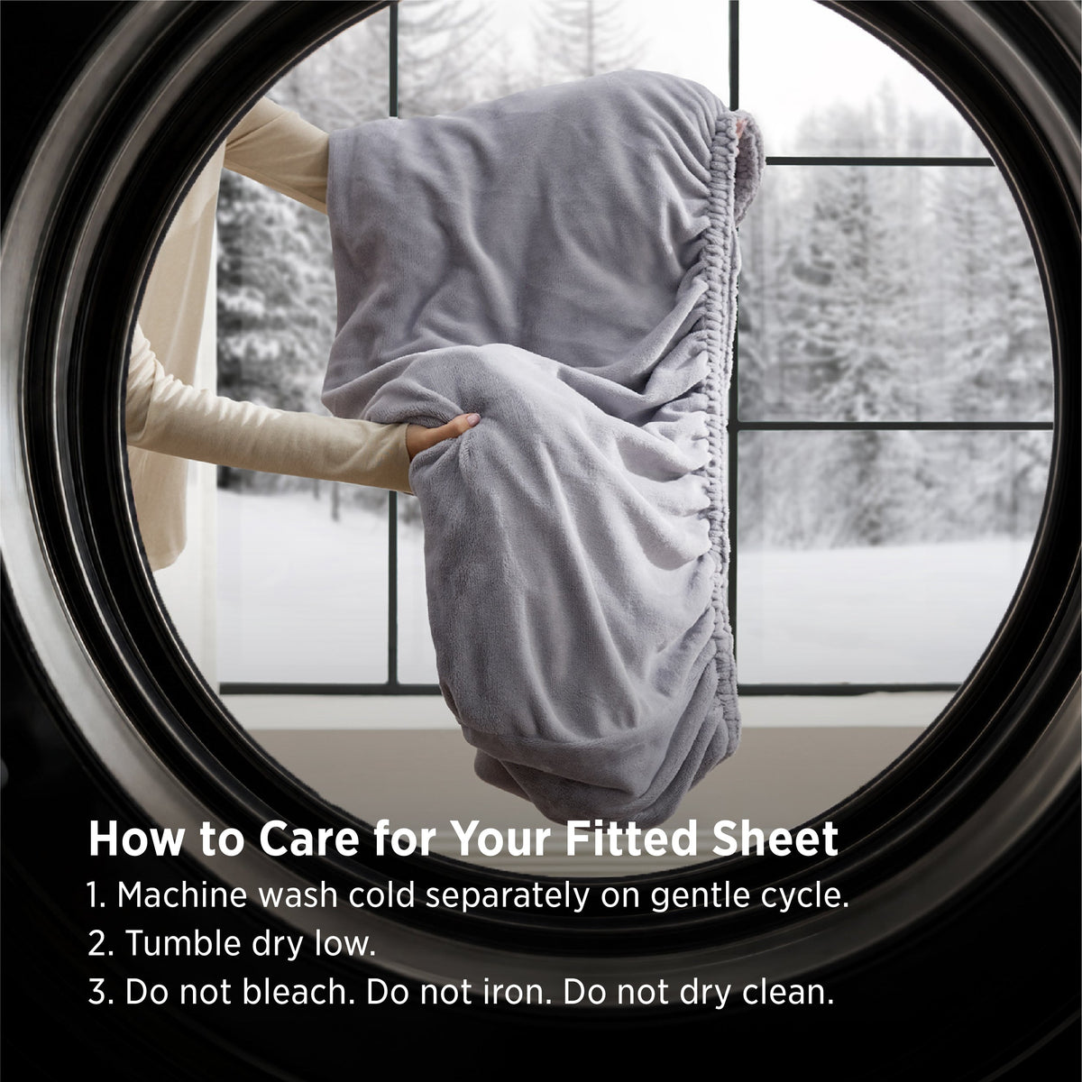 220 GSM Anti-Static Flannel Fitted Sheet
