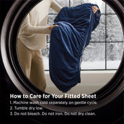 220 GSM Anti-Static Flannel Fitted Sheet