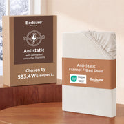 220 GSM Anti-Static Flannel Fitted Sheet