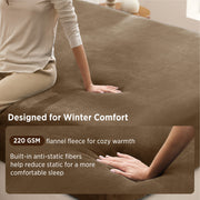 220 GSM Anti-Static Flannel Fitted Sheet