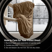 220 GSM Anti-Static Flannel Fitted Sheet