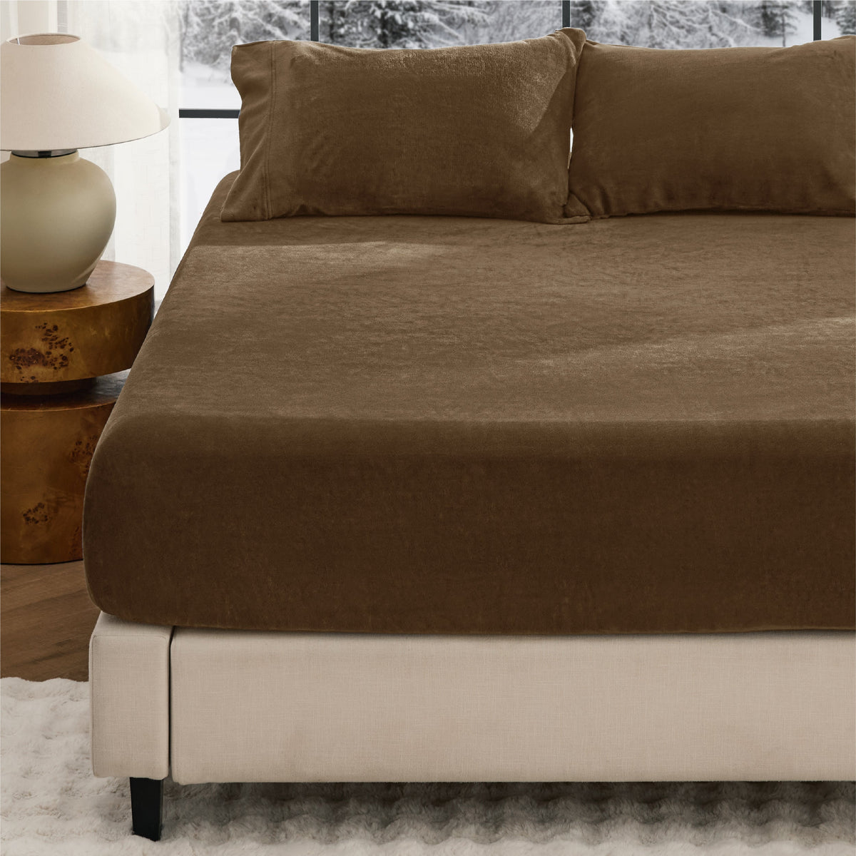 220 GSM Anti-Static Flannel Fitted Sheet