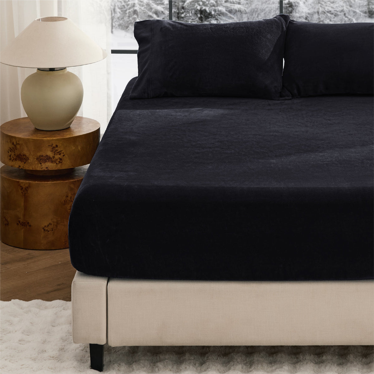 220 GSM Anti-Static Flannel Fitted Sheet