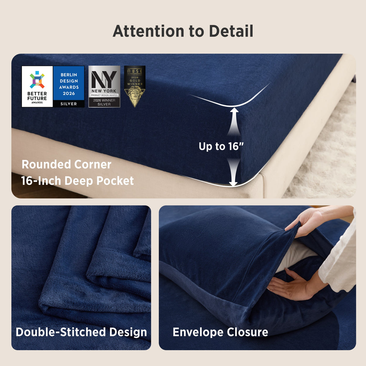 Anti-Static Flannel Sheet Set