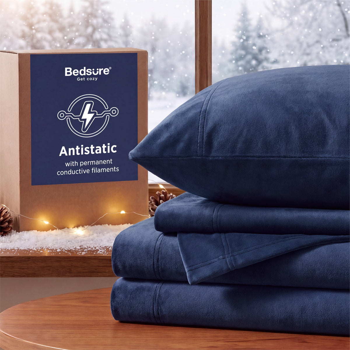 Anti-Static Flannel Sheet Set