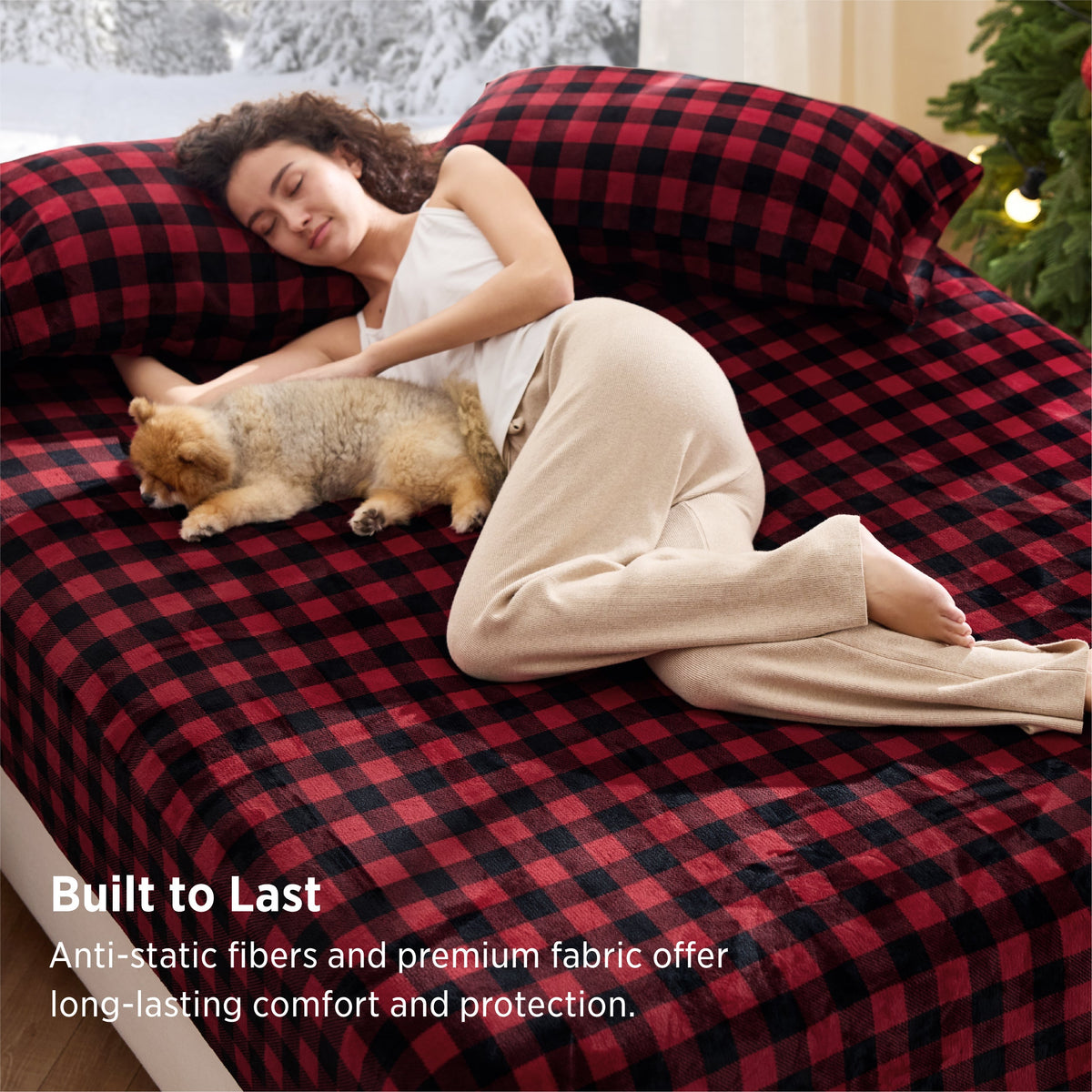 Anti-Static Flannel Sheet Set