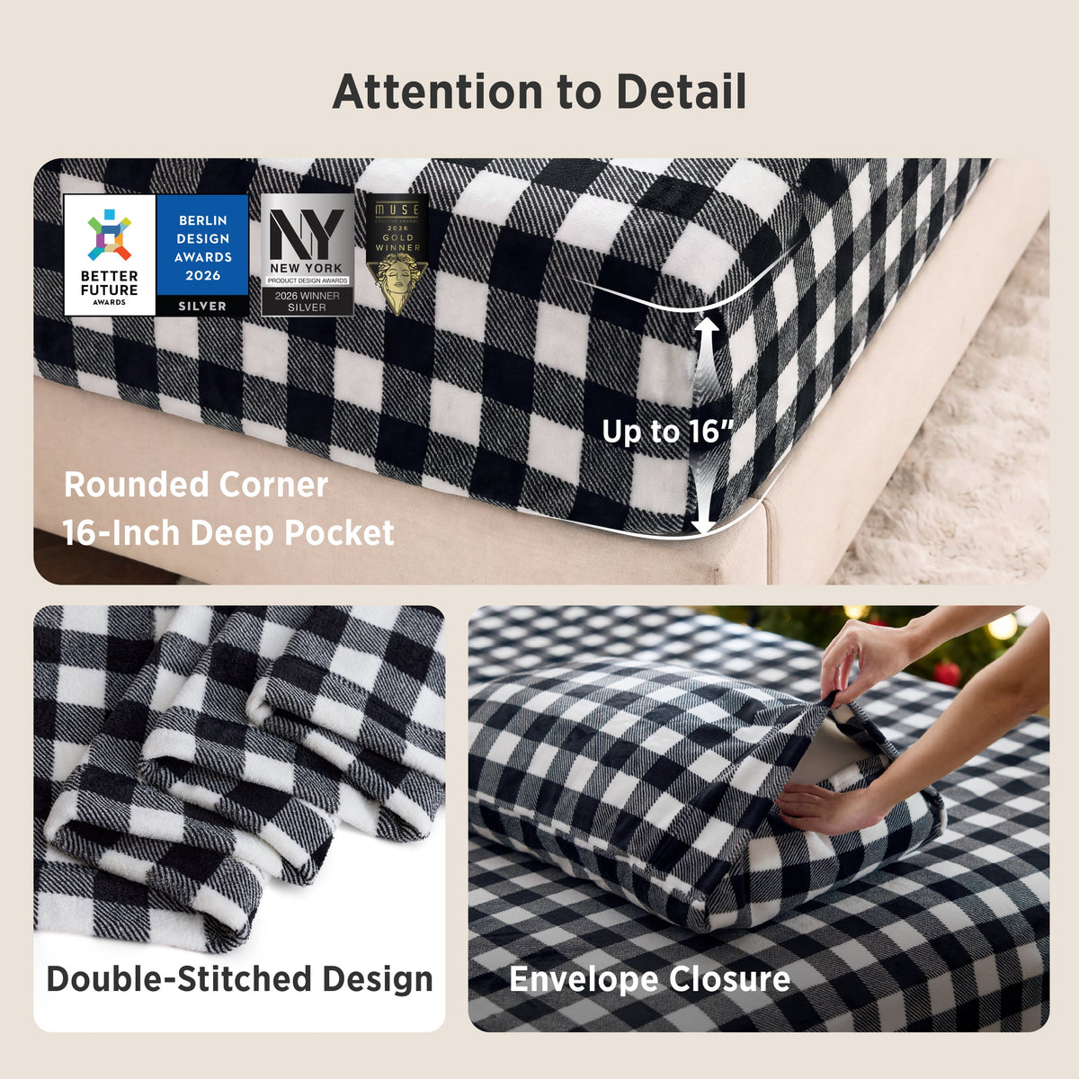 Anti-Static Flannel Sheet Set
