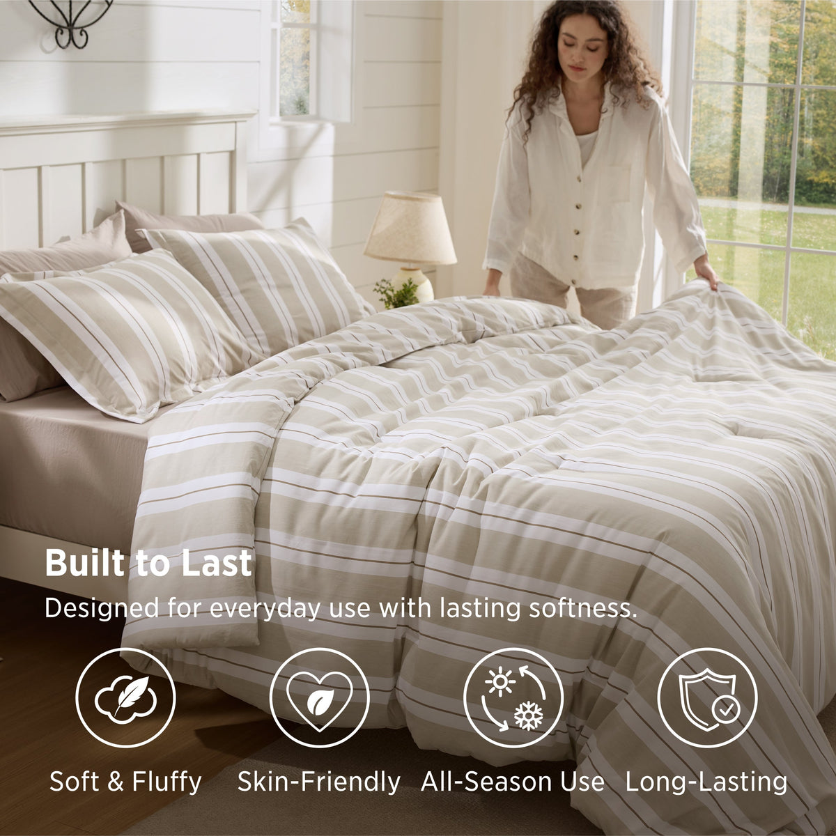 Striped Comforter Set
