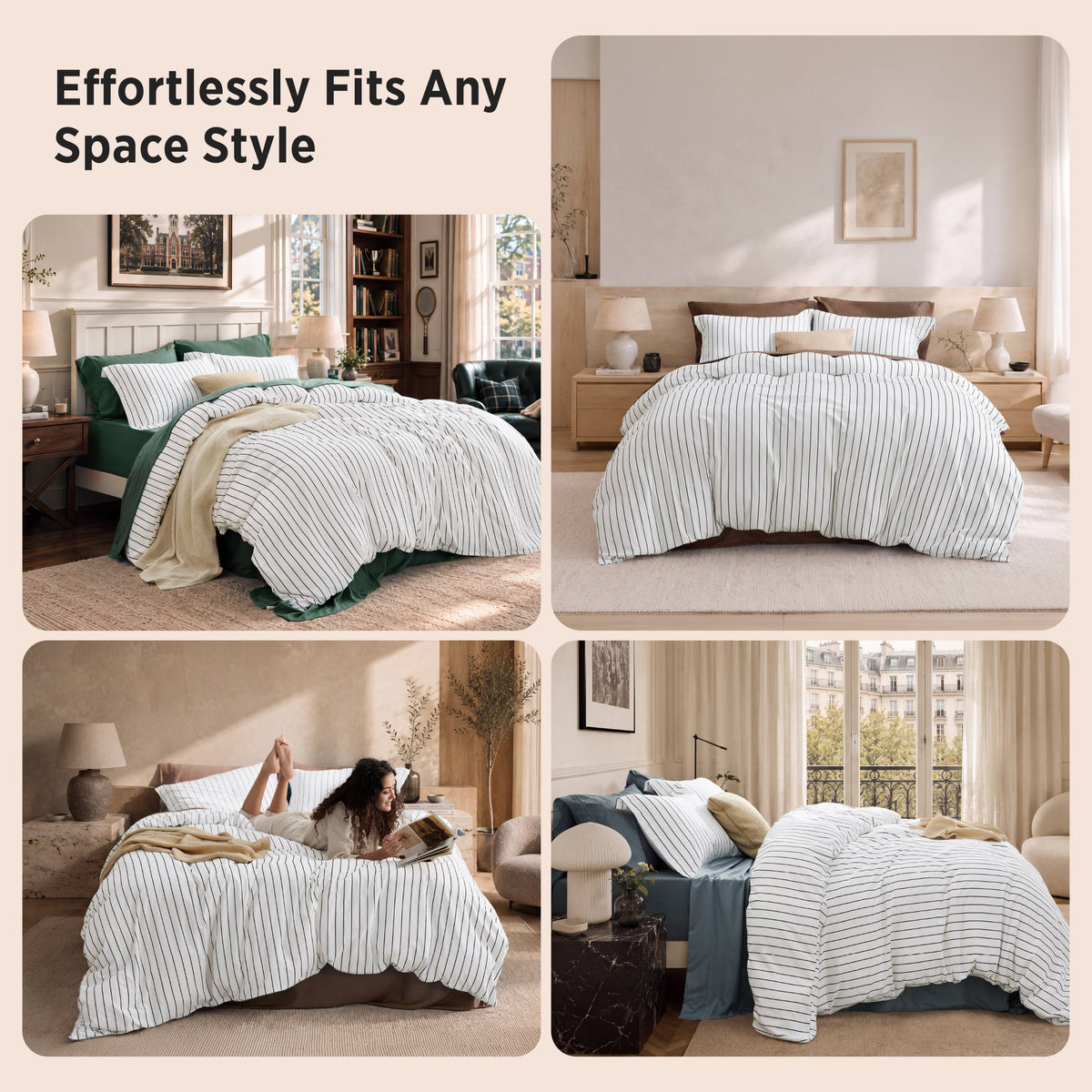 Timeless Striped Duvet Cover Set