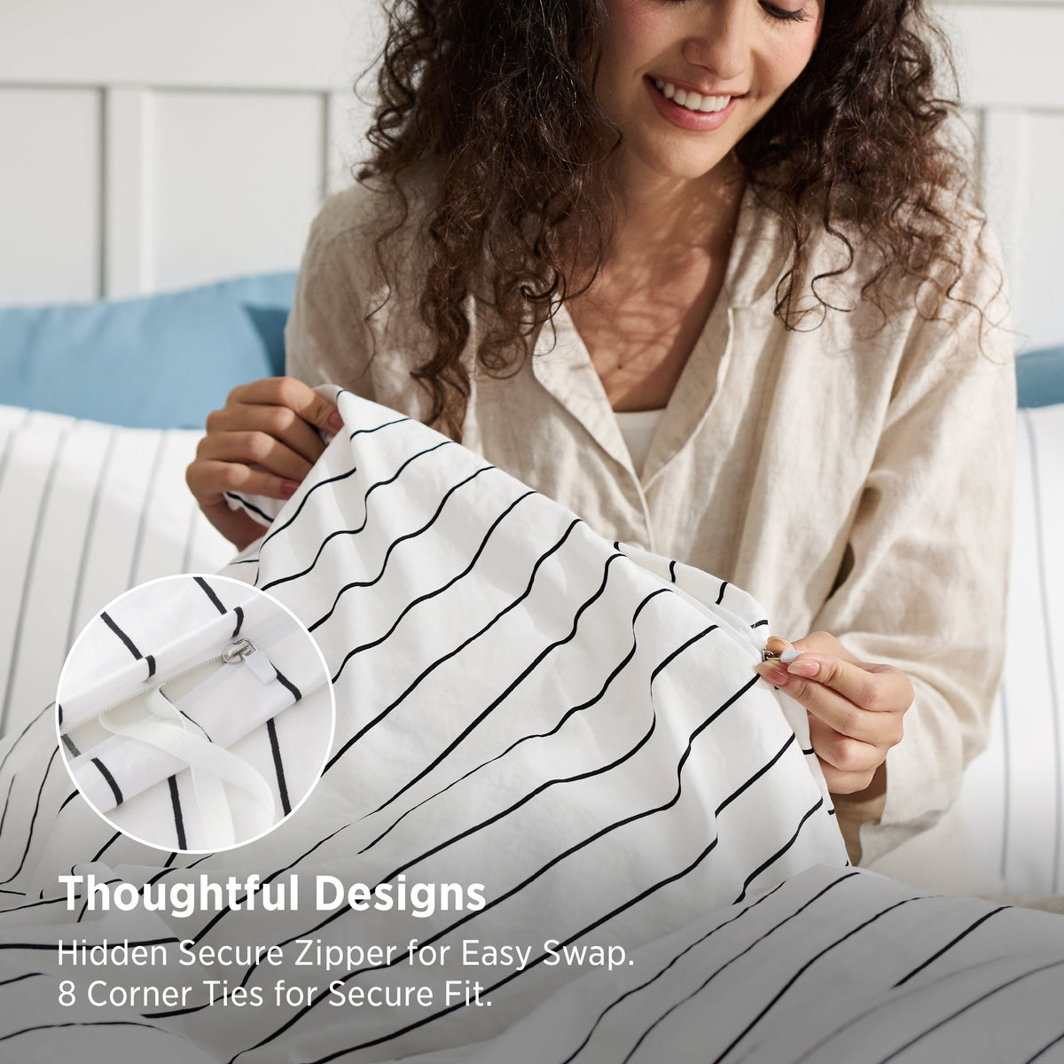 Timeless Striped Duvet Cover Set