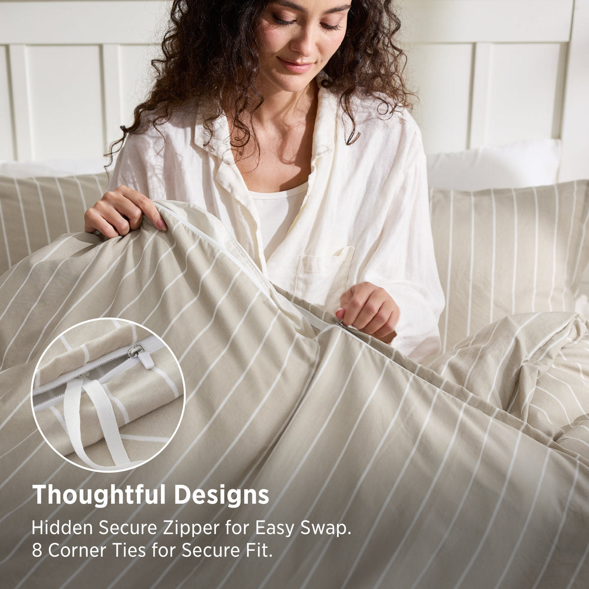 Timeless Striped Duvet Cover Set