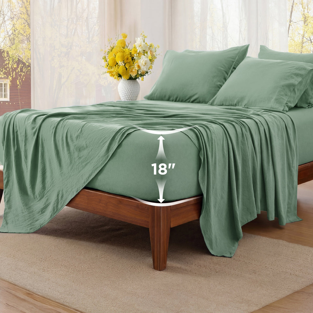 6-Pieces Extra Deep Sheet Sets