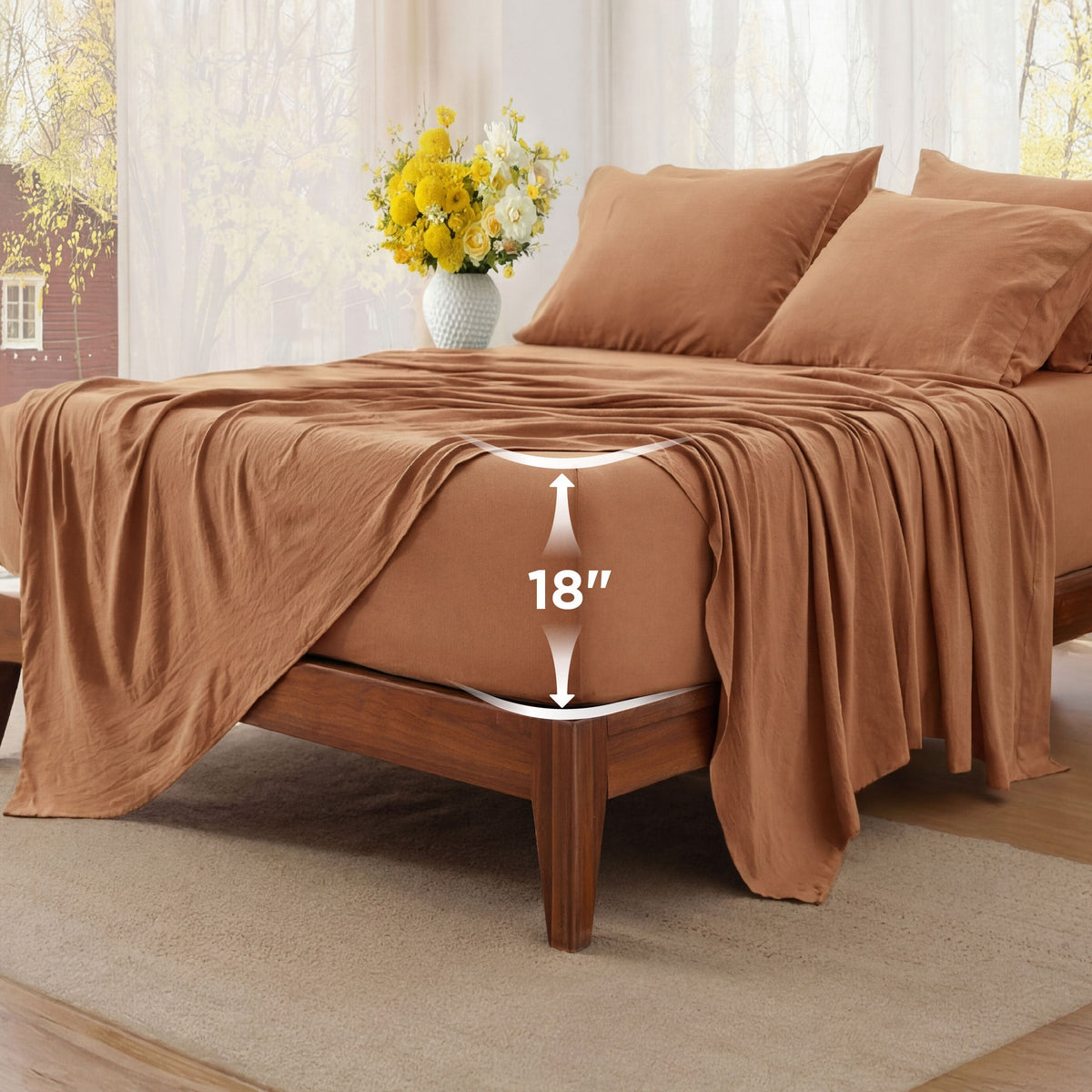 6-Pieces Extra Deep Sheet Sets