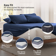 6-Pieces Extra Deep Sheet Sets