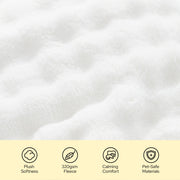Bubble Fleece Pet Blanket Set