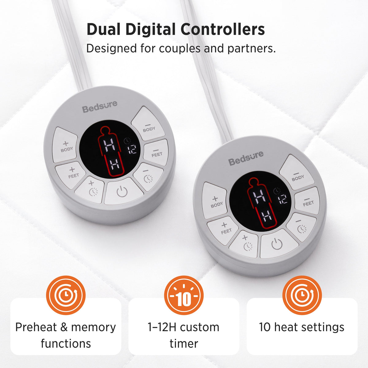 Four-Zoned Heated Mattress Pad