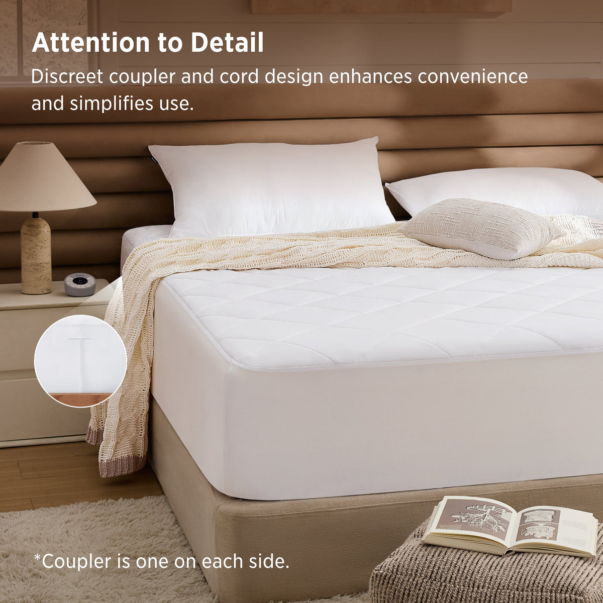 Four-Zoned Heated Mattress Pad