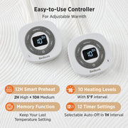 Luxury Jacquard Heated Mattress Pad
